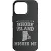 Someone Misses Me In US State Of Rhode I Custodia per iPhone 16 Pro Someone In Rhode Island Misses Me Cuore Vintage Stato