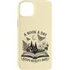 Book Lover Apparel HHWCo. Custodia per iPhone 14 Plus Un libro al giorno tiene lontana la realtà Lettura degli amanti dei libri