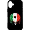 Paint Dripping Donut Lover Pop Art Herit Custodia per iPhone 16 Plus Ciambella Ciambella Bandiera Italia Orgoglio Italiano Amore Graffiti Drip