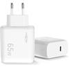 ANSMANN Caricabatterie USB C 65W - PD Caricatore Veloce da Muro con Protezione Multisafe - Compatibile iPhone Samsung Laptop & altro