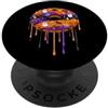 Paint Dripping Donut Lover Jack O Lanter Ciambella Ciambella Halloween Candy Ghost Pipistrello Mais Graffiti Drip PopSockets PopGrip Adesivo