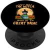 Costume di Halloween da strega cane alan Never Mind The Witch Attenti al cane Alano Halloween PopSockets PopGrip Adesivo