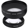 VBESTLIFE Kit obiettivo 52 mm 0,45 x grandangolare + macro, conversione universale per per per Camera