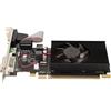 Cuifati Scheda Grafica HD6450, Scheda Grafica 64bit 3600MHz 2GB DDR3, Aggiornamento Scheda Video 4K Accessori per Computer HDML/DP/DVI, per Desktop