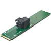 H!Fiber.com Adattatore da M.2 (M Key) a SFF-8643 per la conversione dell'interfaccia PCIe 3.0 x4, che consente la connettività SSD NVMe ad alta velocità nei sistemi di archiviazione U.2