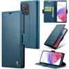 oiysrtoc Cover per Samsung Galaxy A53 in Pelle PU Premium, Portafoglio con 3 Fessure Carte e Supporto, Blocco RFID, Chiusura Magnetica Custodia Samsung Galaxy A53, Blu