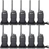 Retevis RT617 Ricetrasmettitore Lunga Distanza, Walkie Talkie Ricaricabile, PMR446 Senza Licenza, Altoparlante non Magnetico, Walkie-Talkie Professionale per Logistica, Fabbrica(10 Pezzi, Nero)
