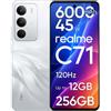 realme C71 Smartphone 256GB con Batteria 6000mAh e Ricarica 45W, Bianco