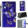 SIENIANLINE Cover per Honor X7A custodia portafoglio Farfalla | Chiusura magnetica, Scomparti carte, Funzione supporto, Pelle PU flip cover per Honor X7a