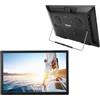 Plyisty TV Smart Compatta Da 15,4 Pollici, TV Da Cucina A Colori Con Schermo TFT-LCD, Wifi, ATSC, USB, Supporto Regolabile E Telecomando, Per Campeggio, Camera Da Letto, Terrazza