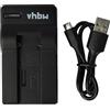 vhbw caricatore USB-C compatibile con Fujifilm FinePix 6900 Zoom, 6800 Zoom, 4900 Zoom, 4800 Zoom per camera + cavo USB-C + LED