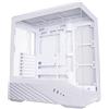 Lian Li Case per PC Mid-Tower V100 ATX, striscia LED RGB, design della piattaforma display con vetro temperato, supporto GPU da 420 mm, radiatore da 360 mm, I/O laterale e flusso d'aria ottimizzato