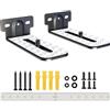 Agandax Supporto Soundbar,Universale Staffa Soundbar,Supporto Soundbar Appesa Sotto La TV,Facile Da Installare,Con Accessori,Portata Massima 12kg,Nero