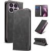 Yunubeyii Cover Libro per Xiaomi 17T Pro,Nero | Blocco RFID,Luxury PU Pelle,Portafoglio,Card Holder,Magnetic Phone Custodia,Kickstand,Protettiva,Antiurto