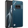 HAFFAN Custodia Cover Protettiva per Cellulare per NothingPhone (2A) / NothingPhone (2A) Plus (6.7 inches), Stile Similpelle - Zaffiro