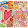 BLOTECH Flip Caso 2 pezzi per Samsung Galaxy M13 4G Pattern Leather Wallet Flip Case Silicone Interno Designs for Girls Women Motivo Shockproof Protective Book Stand Cover - Cuore dipinto a olio + Fiori