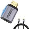 ELUTENG Adattatore da USB C a HDMI 4K 60Hz con cavo video di tipo C 3.2, convertitore da tipo C a HDMI in alluminio con convertitore Thunderbolt 3/4 per iPhone 17 16 15 Pro Max MacBook iPad Galaxy