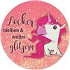 younikat Tappetino mouse unicorno glitter rosa antiscivolo 22 cm - dv270