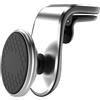SANSHAOWUDI Porta Cellulare Auto Magnetico per Fiat 500 II Hybrid 2020-2023, Supporto Magnetico Telefono per Presa d'Aria 360° di Rotazione Portacellulare Macchina Super Magnetismo,Silver
