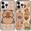 Yimctoie 2 Pezzi Cute Animale Cover per Huawei P smart 2019 6.21, Custodia Carino Capybara Cartoon Anime Motivo Aesthetic Pattern, TPU Silicone Protettiva Antiurto Morbido Case,Cartoon
