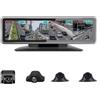 SZKJ K600 cruscotto panoramico a 360 gradi auto 4G dvr dash cam 4CH Videocamere registratore 10Touch Android specchietto retrovisore GPS Navi ADAS WIFI Bluetooth Monitoraggio remoto