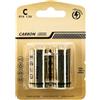 Glowster Batteria al carbonio-zinco R14 C 1,5 V (2 unità) - Ideale per dispositivi elettronici, giocattoli, torce elettriche e altro ancora.
