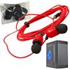 Generico Auricolari Extra Lunghi - Monitor Intraauricolare Cablato Con Portata Estesa Fino A 3 Metri, Jack Da 3,5 Mm Senza Latenza Auricolari Per Giochi Desktop Per PC, Cuffie Per Ascolto TV Da Comodino Da Stu