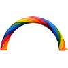 E-Found Arco Arcobaleno Gonfiabile 20ft X 10ft Pubblicità Festa Celebrazione Giardino Decorazione Arco Rafforzare PU Rivestito Oxford per Ingresso Evento Affitto Pubblicità