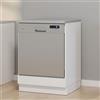 Dmora Dispensa da Cucina Hafuchiii 60x57x82h cm Bianco un Cassetto 2 Ripiani, Mobile da Cucina un Vano