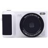 Generic Fotocamera Digitale 4K, Fotocamera Autofocus HD da 64 MP con Schermo Orientabile, Zoom 16X, Anti-vibrazione, Mirrorless retrò, per Viaggi (WHITE)