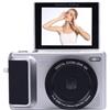 Generic Fotocamera Digitale 4K, Fotocamera Autofocus HD da 64 MP con Schermo Orientabile, Zoom 16X, Anti-vibrazione, Mirrorless retrò, per Viaggi (SILVER)