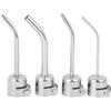 ZAWELIYO Set Ugelli per Pistola Ad Aria Calda 850 850A 852 852D 852D+ 950 con Vite di Bloccaggio, 4 Ugelli a Gomito Estesi, Materiale in Lega di Alluminio per Modelli di Pistola Termica