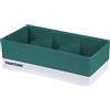 osama home PANTONE Organizer Armadio e Cassetti Salvaspazio 1 Pezzo 3 Scomparti Biancheria e Vestiti, Organizer Cassetti Bagno Camera da Letto Portaoggetti, Divisori per Cassetti Pieghevole 32x16x10 cm