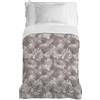 PENSIERI DELICATI Copriletto 220x280 cm, Telo Singolo 100% Cotone Pique, Ideale Come Telo Arredo, Coperta Salva Letto 1 Piazza e Mezza, Fantasia Tropical Beige, 100% Made in Italy