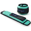 Yes4All 45MH Peso Caviglia in neoprene, 2,2 KG Coppia = 2 * 1,1 KG, Verde