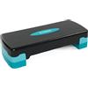 TREXO Aerobic Step 68 x 28 cm per Esercizi Cardio e Allenamento Fitness Altezza Regolabile 15-20 cm Resistente in Polipropilene e TPR Step da Aerobica di Alta Qualità Blu
