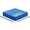 Yes4All EZR0 Tappeto ad incastro-12SQFT, 1,1 m² (12 piastrelle), blu