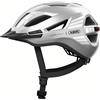 ABUS Urban-I 4.0 - Casco da bicicletta con fanale posteriore ricaricabile, 2 modalità di illuminazione, visiera, apertura a treccia e chiusura magnetica, per ragazzi, donne e uomini