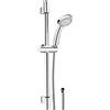 Cornat Set doccia Fit - Doccetta 85,5 mm - 3 tipi di getto: getto normale, morbido e massaggiante - inserto anticalcare & risparmio acqua - tubo doccia 150 cm - asta da parete 60 cm/sistema doccia