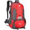 Domary Zaino da da 60 Litri Zaino Viaggio con Scomparto per Scarpe Anti-Separato Custodia per Laptop Campeggio e Avventure all'Aria Aperta (Rossa)