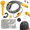 Doccia Da Esterno 12V Universale Elettronico | Kit Doccia Da Viaggio Esterno Per Bagno Per Animali Domestici Moto Camper Lavaggio Auto Escursionismo Viaggio Viaggio Su