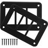 CALLARON 2 Pezzi Pannello Interruttori Bilanciere Gang con Supporto in Alluminio Nero per Auto Barca Yacht Camper Montaggio Facile con Viti Incluse Design Moderno e Versatile per Veicoli