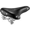 Selle Montegrappa Sella Vintage Montegrappa Originale in Vero Cuoio Invecchiato Artigianale con Doppia Molla Antiurto MOD SMC2 (Colore/MOD: NE Black)