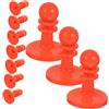 GATHINESS 10 Pezzi Cappello di Protezione Antifulmine per Asta Tenda Copertura per Asta della Tenda in Plastica Rossa e Telone Campeggio Outdoor