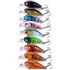Uonlytech 6 Pezzi Esca da Pesca Mini Finta Colorata, 4g, 4,5cm, ABS e Metallo, per Outdoor, per Persico e Aspio