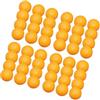 CHILDWEET 60 Palline Pingpong per Allenamento, Palline Tennis Tavolo Elastiche in Plastica ABS con Foro e Tappo in Silicone, Gialle, per Macchina da Allenamento, 27 mm