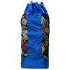 CAQYPVH Borsa Porta Palloni a Rete con Coulisse Sacca Traspirante per Allenatori, Scuole, Allenamento, Array, Blu, L