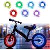 SGZIOO 2 luci LED per scooter per bambini, ricaricabili, Smart Induction, 7 colori, 18 modalità, impermeabili, per pneumatici da bicicletta