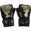 SAFIGLE Guanti da Boxe, Guanti Kickboxing in Pu ed Eva, Neri, per Allenamento e Sparring Muay Thai