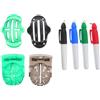 MAGICLULU Marcatore per Tracciare Allineamento di Palline Strumento per Golf e Plastico, Design Scanalato Linee Dritte e Precise Golfs Uso Esterno